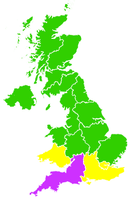 Click on a region for air pollution levels for 30/04/2026