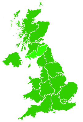 Click on a region for air pollution levels for 30/06/1998