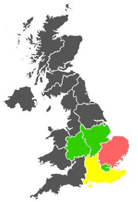 Click on a region for air pollution levels for 30/07/1984