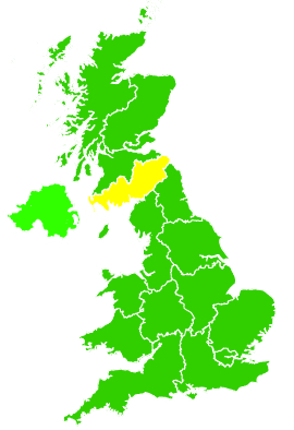 Click on a region for air pollution levels for 30/07/2019