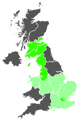Click on a region for air pollution levels for 30/09/1986