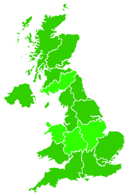 Click on a region for air pollution levels for 30/10/2003