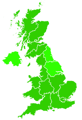 Click on a region for air pollution levels for 30/10/2011