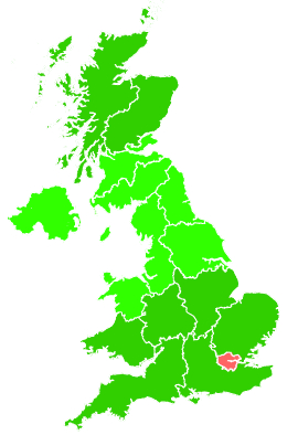 Click on a region for air pollution levels for 30/10/2016