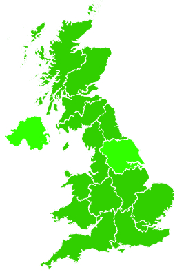 Click on a region for air pollution levels for 30/10/2020