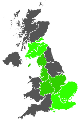 Click on a region for air pollution levels for 30/12/1986