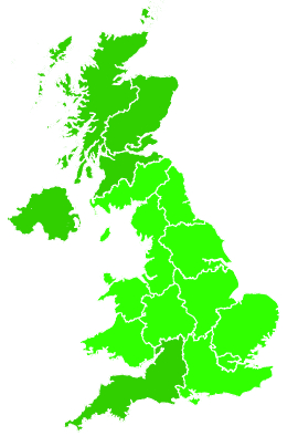 Click on a region for air pollution levels for 30/12/2019