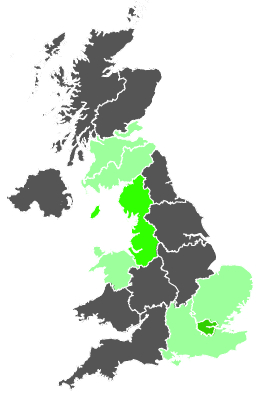 Click on a region for air pollution levels for 31/01/1987