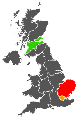 Click on a region for air pollution levels for 31/05/1978