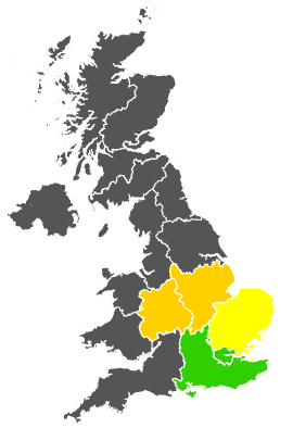 Click on a region for air pollution levels for 31/05/1984