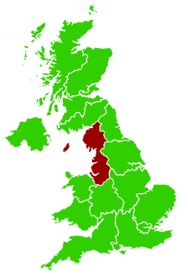 Click on a region for air pollution levels for 31/05/2001