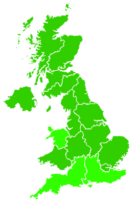 Click on a region for air pollution levels for 31/05/2017