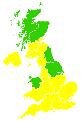 Click on a region for air pollution levels for 31/05/2021