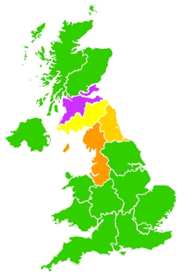 Click on a region for air pollution levels for 31/05/2024