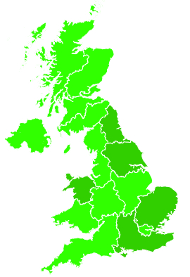 Click on a region for air pollution levels for 31/07/2021