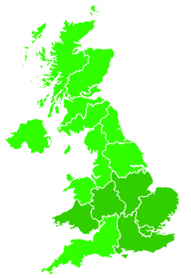 Click on a region for air pollution levels for 31/08/2016