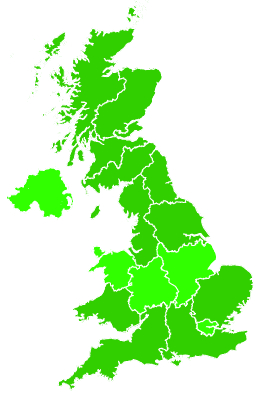 Click on a region for air pollution levels for 31/08/2023