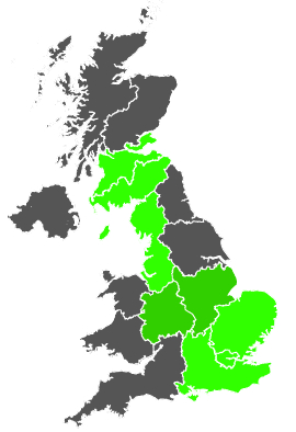 Click on a region for air pollution levels for 31/12/1986
