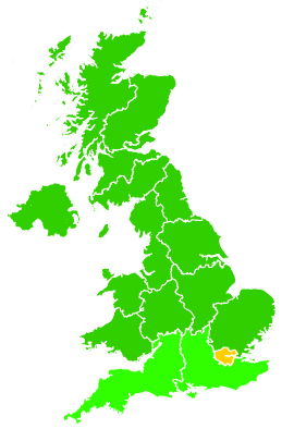 Click on a region for air pollution levels for 31/12/2016