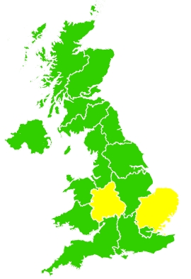 Click on a region for air pollution levels for 01/05/2024