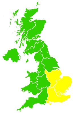 Click on a region for air pollution levels for 05/04/2020