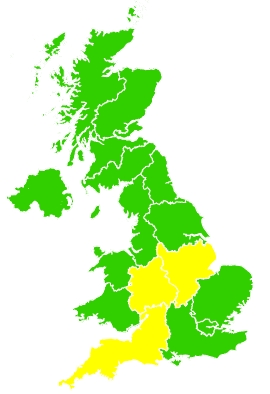 Click on a region for air pollution levels for 08/05/2024