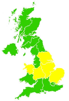 Click on a region for air pollution levels for 20/05/2020
