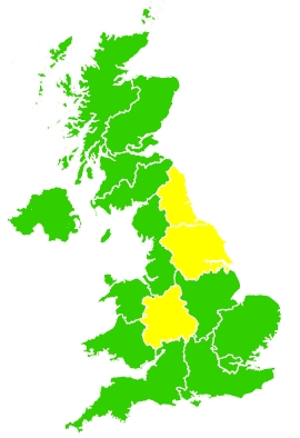 Click on a region for air pollution levels for 24/04/2024
