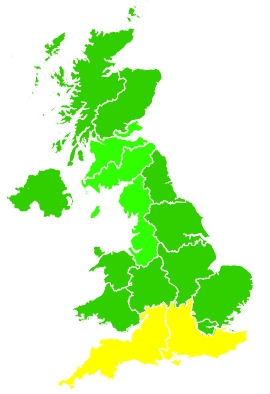 Click on a region for air pollution levels for 24/07/2021