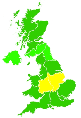 Click on a region for air pollution levels for 27/02/2021