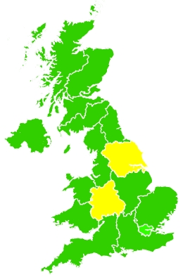 Click on a region for air pollution levels for 28/02/2021