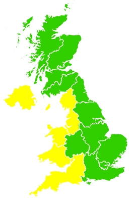 Click on a region for air pollution levels for 28/05/2020