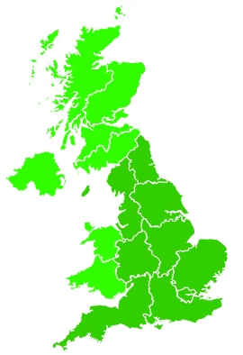 Click on a region for air pollution levels for 28/06/2022